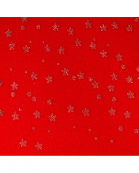 Tee-shirt en jersey volants fille rouge basicos baby