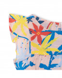 Blouse en popeline volants fille orange enjoy the sun Blouse en popeline volants fille orange enjoy the sun