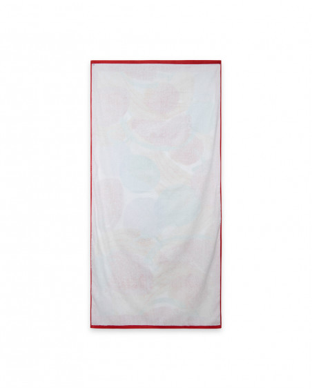 Serviette imprimée fille rouge fruitty time