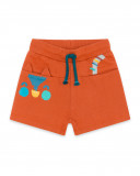 Bermuda en coton molletonné visage fille orange smile today Bermuda en coton molletonné visage fille orange smile today