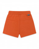 Bermuda en coton molletonné visage fille orange smile today Bermuda en coton molletonné visage fille orange smile today