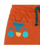 Bermuda en coton molletonné visage fille orange smile today Bermuda en coton molletonné visage fille orange smile today