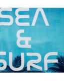 Serviette imprimée garçon bleu surf club Serviette imprimée garçon bleu surf club