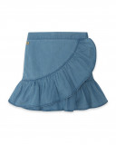 Jupe en jeans volants fille bleu venice beach Jupe en jeans volants fille bleu venice beach
