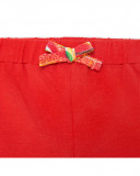Short en jersey lien fille rouge fruitty time Short en jersey lien fille rouge fruitty time