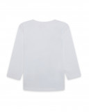 Tee-shirt en jersey manche longue garçon blanche enjoy the sun Tee-shirt en jersey manche longue garçon blanche enjoy the sun