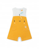 Grenouillère en jersey short garçon orange picnic time Grenouillère en jersey short garçon orange picnic time