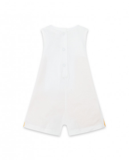 Grenouillère en jersey short garçon orange picnic time Grenouillère en jersey short garçon orange picnic time