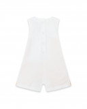Grenouillère en jersey short garçon orange picnic time Grenouillère en jersey short garçon orange picnic time