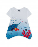Tee-shirt en jersey imprimée fille bleu red submarine Tee-shirt en jersey imprimée fille bleu red submarine