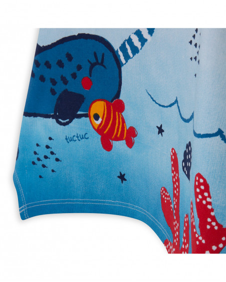 Tee-shirt en jersey imprimée fille bleu red submarine Tee-shirt en jersey imprimée fille bleu red submarine