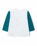 Tee-shirt en jersey manche longue garçon vert in the jungle Tee-shirt en jersey manche longue garçon vert in the jungle