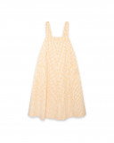 Maman robe chasuble à carreaux fille orange picnic time Maman robe chasuble à carreaux fille orange picnic time