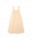 Maman robe chasuble à carreaux fille orange picnic time Maman robe chasuble à carreaux fille orange picnic time