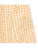 Maman robe chasuble à carreaux fille orange picnic time Maman robe chasuble à carreaux fille orange picnic time