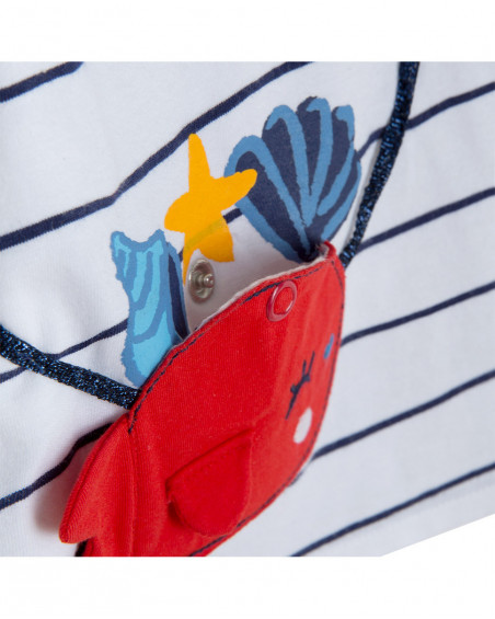 Tee-shirt en jersey sac fille blanche red submarine Tee-shirt en jersey sac fille blanche red submarine