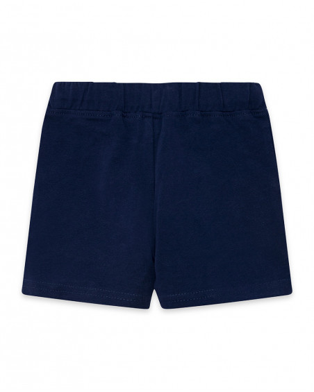 Bermuda en jersey lacets garçon marine basicos kids Bermuda en jersey lacets garçon marine basicos kids