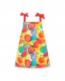 Tee-shirt en jersey bretelles fille rouge fruitty time Tee-shirt en jersey bretelles fille rouge fruitty time