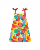 Tee-shirt en jersey bretelles fille rouge fruitty time Tee-shirt en jersey bretelles fille rouge fruitty time