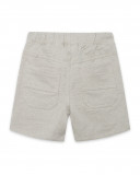 Bermuda en coton molletonné avec poches garçon beige free time Bermuda en coton molletonné avec poches garçon beige free time