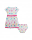 Robe en popeline points fille blanche icy and sweet Robe en popeline points fille blanche icy and sweet