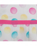 Robe en popeline points fille blanche icy and sweet Robe en popeline points fille blanche icy and sweet