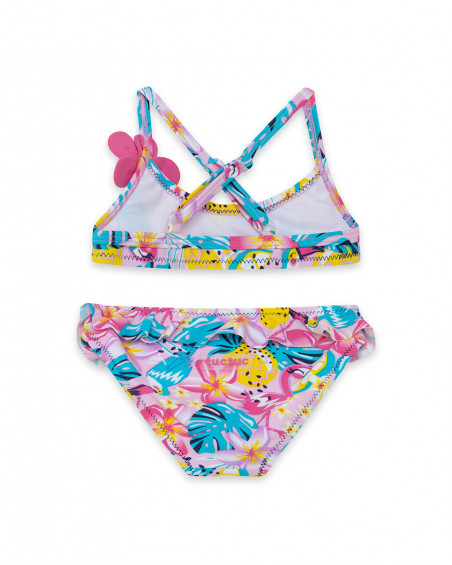 Bikini fleurs fille rose tahiti Bikini fleurs fille rose tahiti