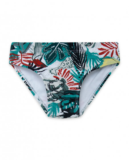 Slip de bain imprimé garçon vert jungle street Slip de bain imprimé garçon vert jungle street