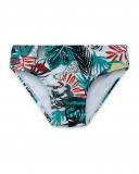Slip de bain imprimé garçon vert jungle street Slip de bain imprimé garçon vert jungle street