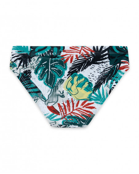 Slip de bain imprimé garçon vert jungle street Slip de bain imprimé garçon vert jungle street