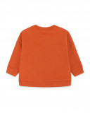 Sweat-shirt en peluche fermée fille orange smile today Sweat-shirt en peluche fermée fille orange smile today