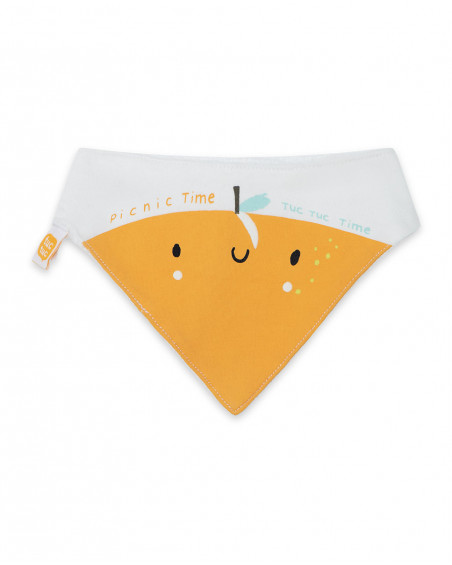 Bandana en jersey visage garçon orange picnic time Bandana en jersey visage garçon orange picnic time