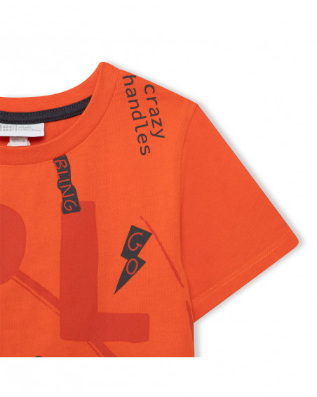 Tee-shirt en jersey imprimée garçon rouge play Tee-shirt en jersey imprimée garçon rouge play