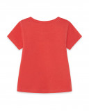 Tee-shirt en jersey imprimée garçon orange enjoy the sun Tee-shirt en jersey imprimée garçon orange enjoy the sun