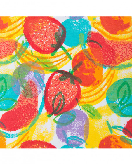 Tee-shirt et short en jersey lien fille rouge fruitty time Tee-shirt et short en jersey lien fille rouge fruitty time
