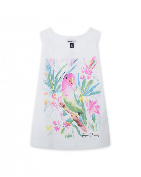 T-shirt loro tropical puzzle T-shirt loro tropical puzzle