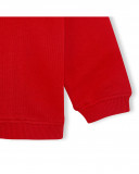Veste en coton molletonné avec fermeture éclair fille rouge red Veste en coton molletonné avec fermeture éclair fille rouge red