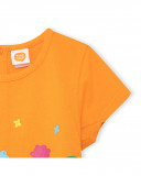 Tee-shirt en jersey cactus fille orange funcactus Tee-shirt en jersey cactus fille orange funcactus