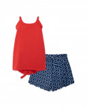 Tee-shirt et short en jersey points fille rouge sea lovers Tee-shirt et short en jersey points fille rouge sea lovers