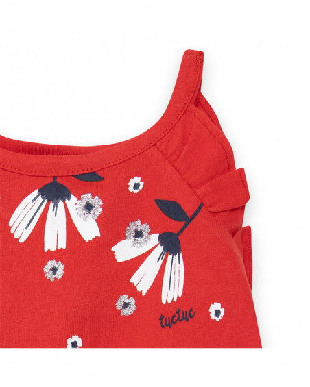 Tee-shirt et short en jersey points fille rouge sea lovers Tee-shirt et short en jersey points fille rouge sea lovers