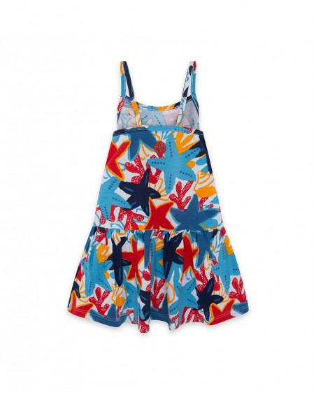 Robe en jersey étoiles fille bleu red submarine Robe en jersey étoiles fille bleu red submarine