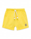 Bermuda en jersey lacets garçon jaune funcactus Bermuda en jersey lacets garçon jaune funcactus