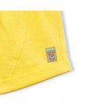 Bermuda en jersey lacets garçon jaune funcactus Bermuda en jersey lacets garçon jaune funcactus