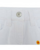 Pantalon en jeans fleur fille blanche summer festival Pantalon en jeans fleur fille blanche summer festival