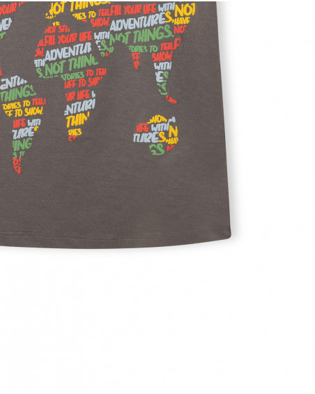 T-shirt map happy message T-shirt map happy message