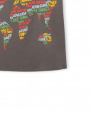 T-shirt map happy message T-shirt map happy message