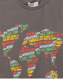 T-shirt map happy message T-shirt map happy message