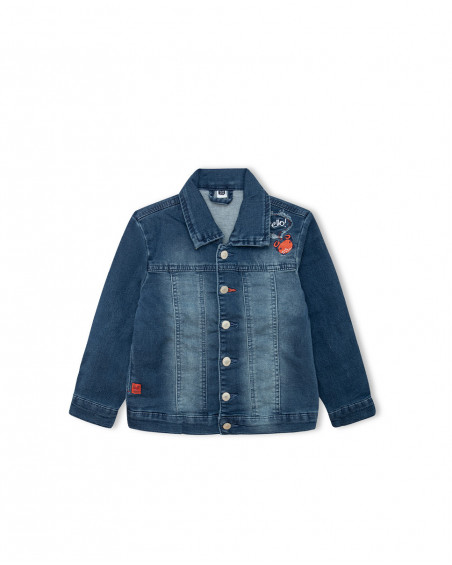 Veste en jeans boutons garçon bleu red submarine