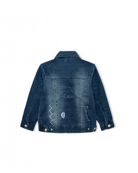 Veste en jeans boutons garçon bleu red submarine
