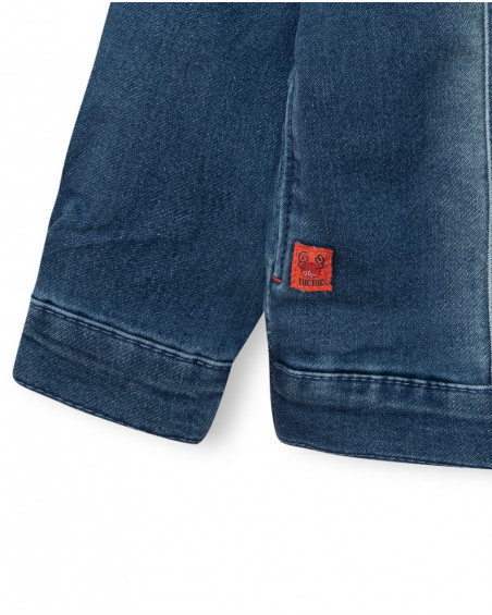 Veste en jeans boutons garçon bleu red submarine